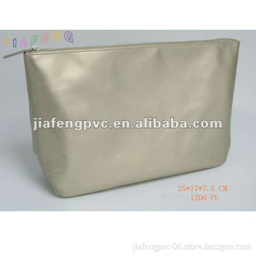 Standup Golden PU Zipper Bag